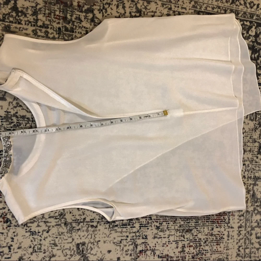 Magaschonil silk white top size 14 - Picture 5 of 5
